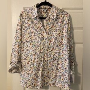 Women’s Croft & Barrow Classic Shirt One Pocket Button Down